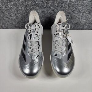 Adidas Adizero Impact TPU Baseball Cleats Silver Black JS3049 Mens Size 13 NEW